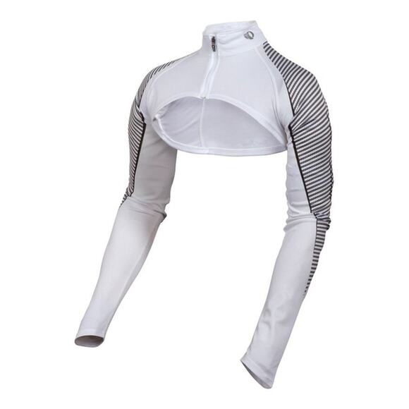 Pearl Izumi Women's Fly Intercool Shrug White Long Sleeve Zip Crop Top Large - Picture 12 of 12